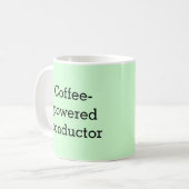 コーヒーを使った指揮者のミュージシャン コーヒーマグカップ (正面左)