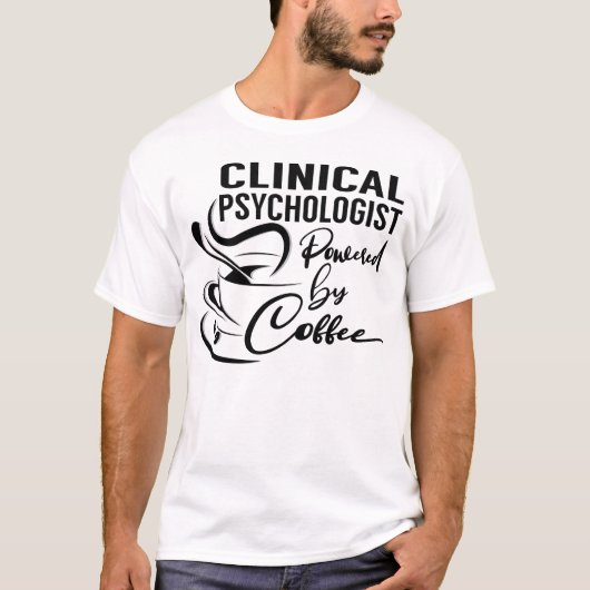 コーヒーを使った臨床心理学者 Tシャツ (正面)