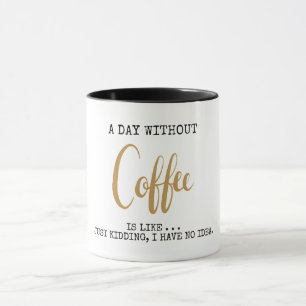 コーヒーを使わずにカスタマイズ可能なおもしろいA日 マグカップ