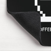 コーヒーを使わないオフィスユーモおもしろいアの贈り物 マウスパッド (コーナー)