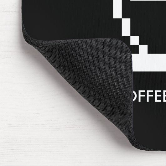 コーヒーを使わないオフィスユーモおもしろいアの贈り物 マウスパッド (コーナー)