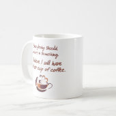 コーヒーを信じろ コーヒーマグカップ (正面左)