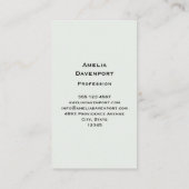 コーヒーを入れたかわいい大きな目のフクロウ 名刺 (裏面)