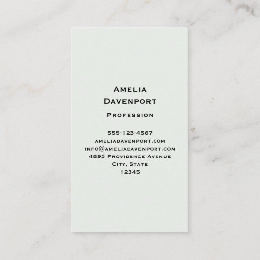 コーヒーを入れたかわいい大きな目のフクロウ 名刺 (裏面)