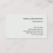 コーヒーを入れたかわいい大きな目のフクロウ 名刺 (裏面)