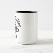 コーヒーを入れて面白いコーヒーの引用を開始 マグカップ (中央)
