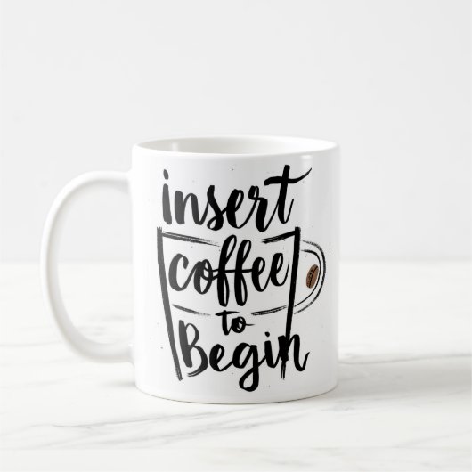 コーヒーを入れ始める コーヒーマグカップ (左)