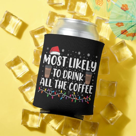 コーヒーを全部飲んでしまうクリスマス 缶クーラー (インサイチュ 夏)