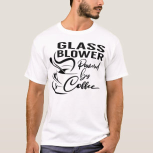 コーヒーを動力とするガラスブロワー Tシャツ