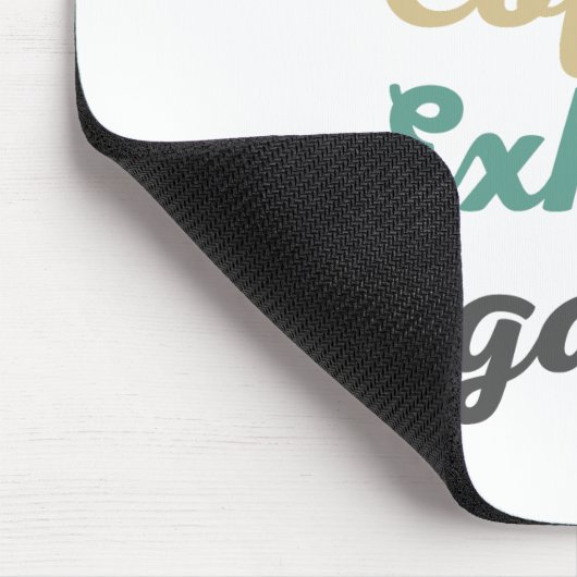 コーヒーを吸い上げるネガティビティのマウスパッド マウスパッド (コーナー)