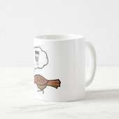 コーヒーを夢見るキジ コーヒーマグカップ (正面右)