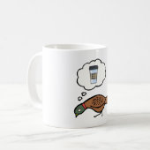 コーヒーを夢見るキジ コーヒーマグカップ (正面左)