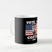 コーヒーを大統領に、コーヒーに投票 コーヒーマグカップ (正面左)