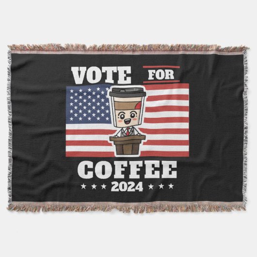 コーヒーを大統領に、コーヒーに投票 スローブランケット (正面)