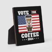 コーヒーを大統領に、コーヒーに投票 フォトプラーク (正面)