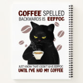 コーヒーを後ろ向きに綴ればEeffocは知っている ノートブック (裏面)