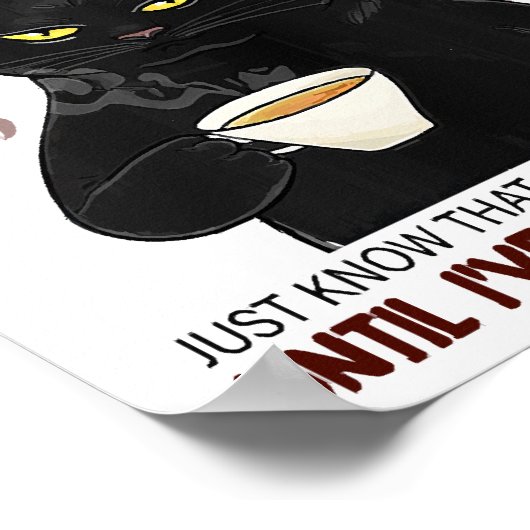 コーヒーを後ろ向きに綴ればEeffocは知っている ポスター (角)