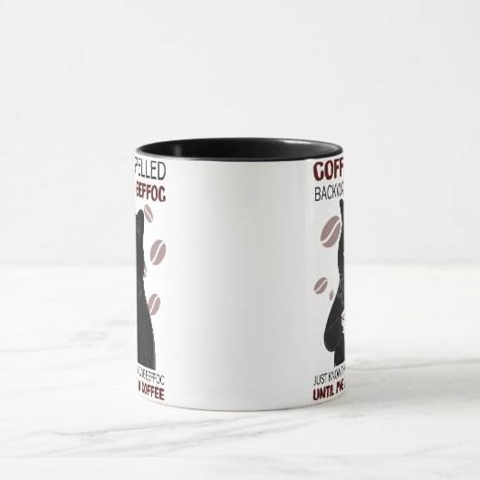 コーヒーを後ろ向きに綴ればEeffocは知っている マグカップ (中央)