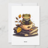 コーヒーを愛するカエル読の本 シーズンカード (裏面)