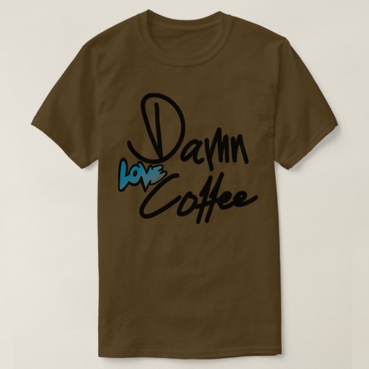 コーヒーを愛する5 Tシャツ (デザイン正面)