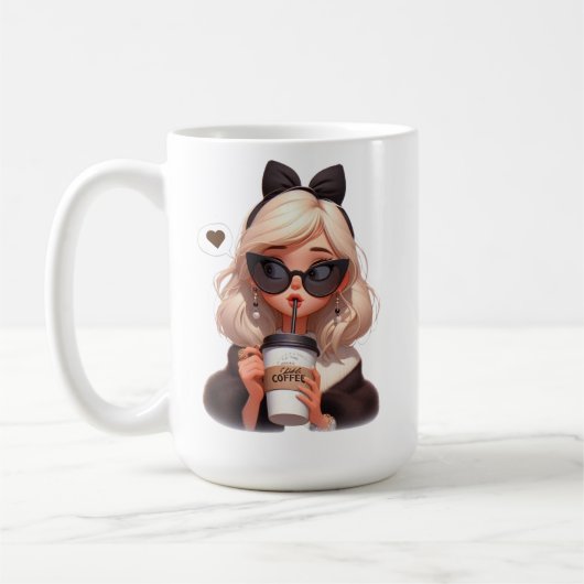 コーヒーを愛する コーヒーマグカップ (左)