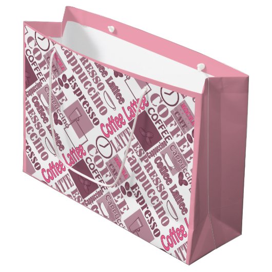 コーヒーを愛する ラージペーパーバッグ (正面アングル)