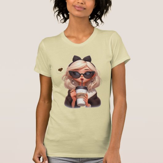 コーヒーを愛する Tシャツ (正面)