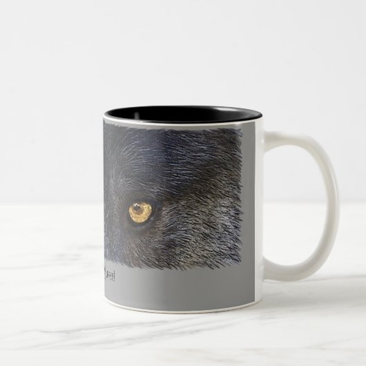 コーヒーを持ち帰る！おもしろい野生動物マグ ツートーンマグカップ (右)