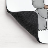 コーヒーを持つカバ マウスパッド (コーナー)