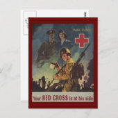 コーヒーを持つ兵士 ポストカード (正面/裏面)