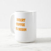 コーヒーを挿入して開始 マグカップ (正面左)