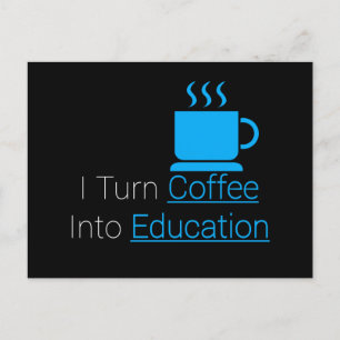 コーヒーを教育に変える ポストカード