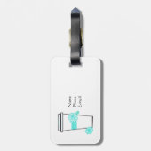 コーヒーを最初に旅行 ラゲッジタグ (裏面縦)