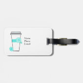 コーヒーを最初に旅行 ラゲッジタグ (裏面横)