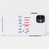 コーヒーを楽しむためのタイポグラフィーアート Case-Mate iPhoneケース (裏面(横))