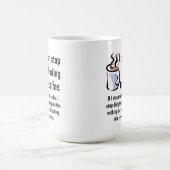 コーヒーを止められない!面白いマグカップ コーヒーマグカップ (中央)