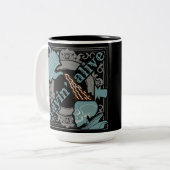 コーヒーを注いで！ ツートーンマグカップ (正面左)