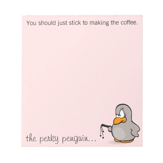 コーヒーを淹れるだけにこだわる必要がある ノートパッド (正面)