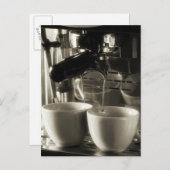コーヒーを淹れる/注ぐ技術 ポストカード (正面/裏面)