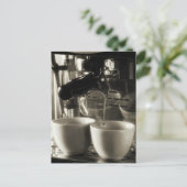 コーヒーを淹れる/注ぐ技術 ポストカード (スタンド正面)