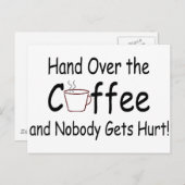 コーヒーを渡せば誰も傷つかない ポストカード (正面/裏面)