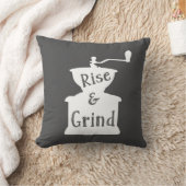 コーヒーを盛り上げて挽く クッション (ブランケット)