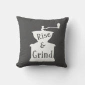 コーヒーを盛り上げて挽く クッション (正面)