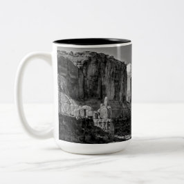 コーヒーを目覚めて下さい ツートーンマグカップ