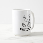 コーヒーを神ありがとう コーヒーマグカップ (正面右)