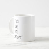 コーヒーを税還付に変える おもしろ会計士 コーヒーマグカップ (正面左)
