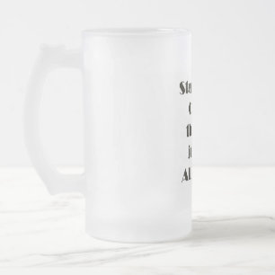 コーヒーを脇へ置く フロストグラスビールジョッキ