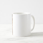 コーヒーを見下ろす面白い景色のナマケモノ コーヒーマグカップ (正面右)