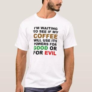 コーヒーを選ぶ面白いTシャツ Tシャツ