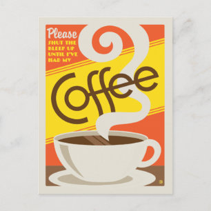 コーヒーを閉じる ポストカード